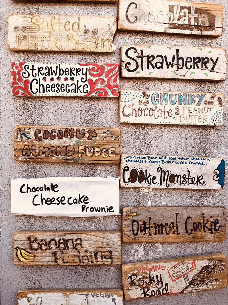Little Man ice cream flavors