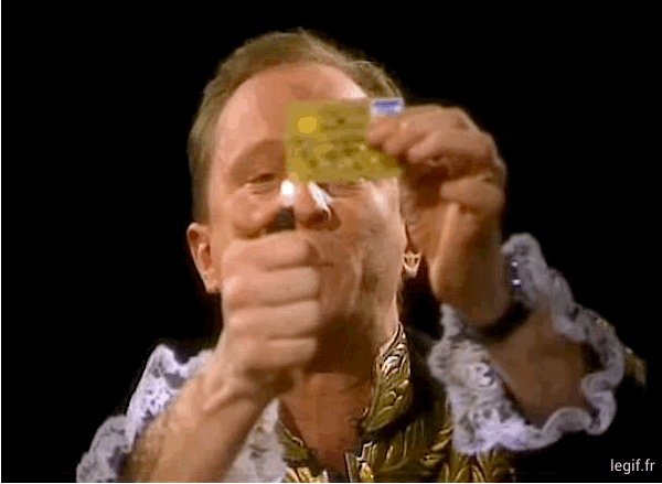 guy burning his card