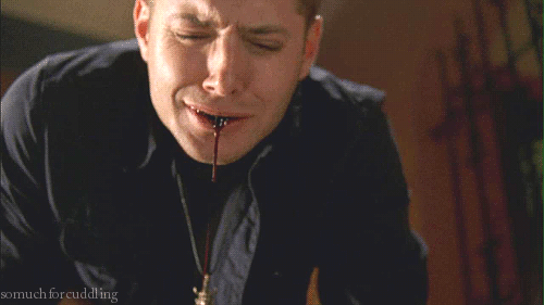 Guy Coughing Up Blood