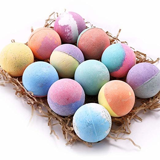 Anjou 12 Bath Bombs Set, lush Fizzy Spa Set Includes Natural Essential Oils for Bubble Bath, Birthday Mothers Day Gifts Idea For Her/Him
