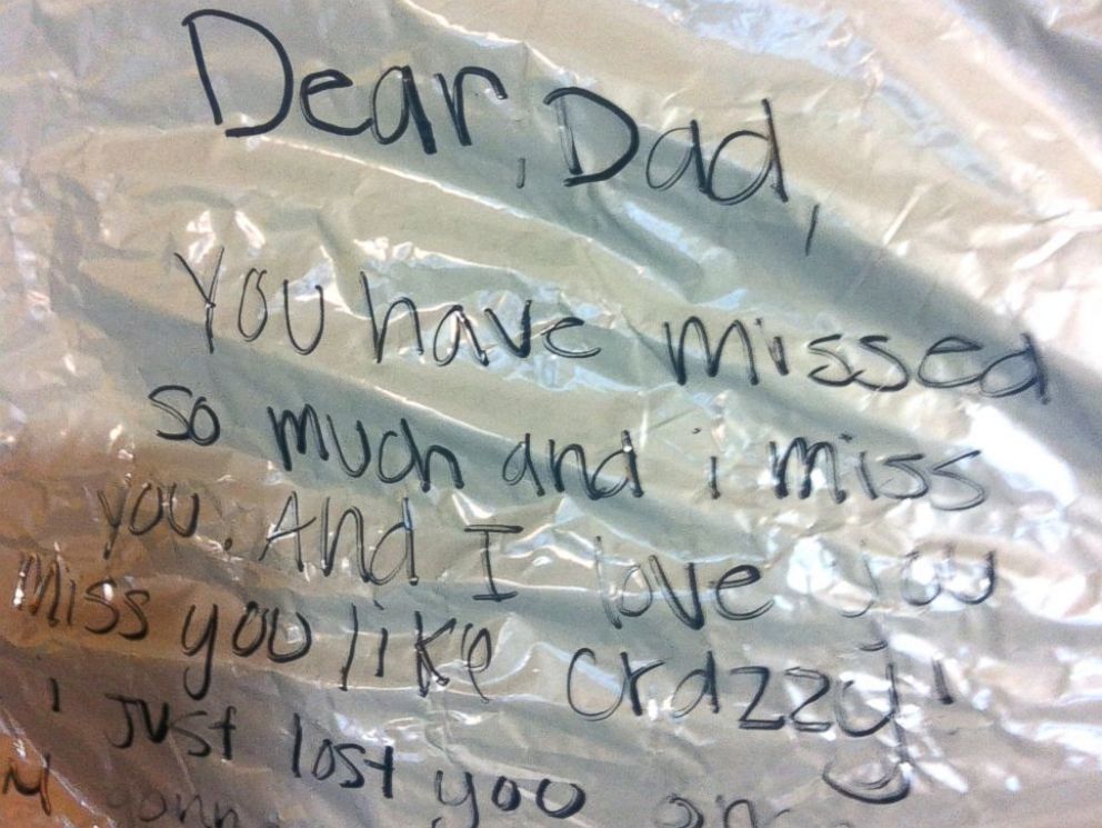 Teenager Writes Birthday Message On Balloon For Deceased Dad