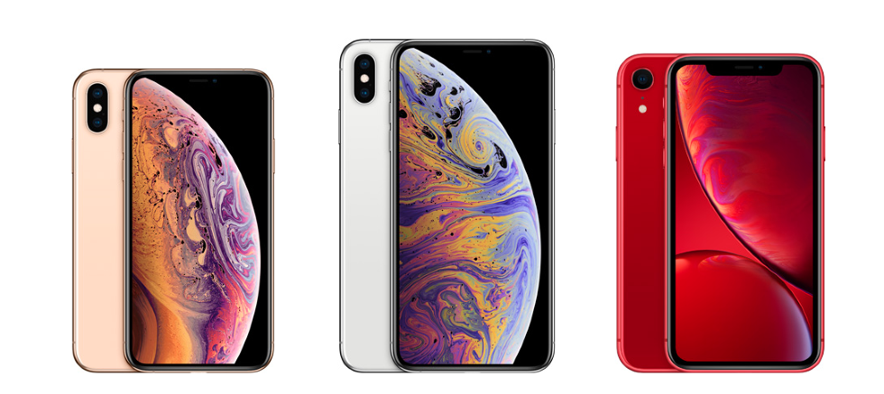 picture of three iphones.
