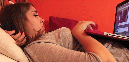 Scrolling Tumblr