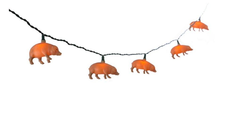 Buy the Kurt Adler UL 10-Light Pink Pig Light Set on Amazon
