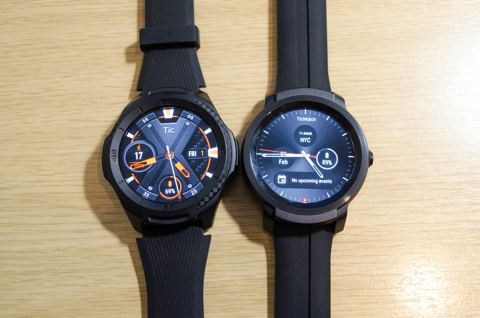 Picture of Ticwatch s2 and E2 smartwatches