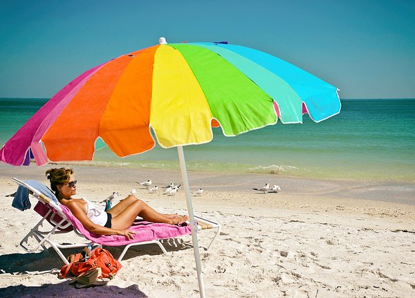 person on a beach