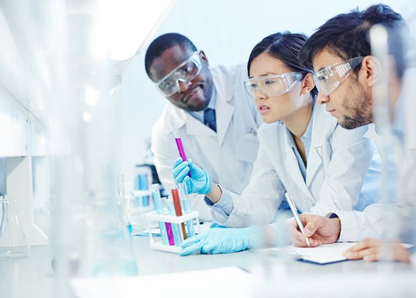 scientists in a lab