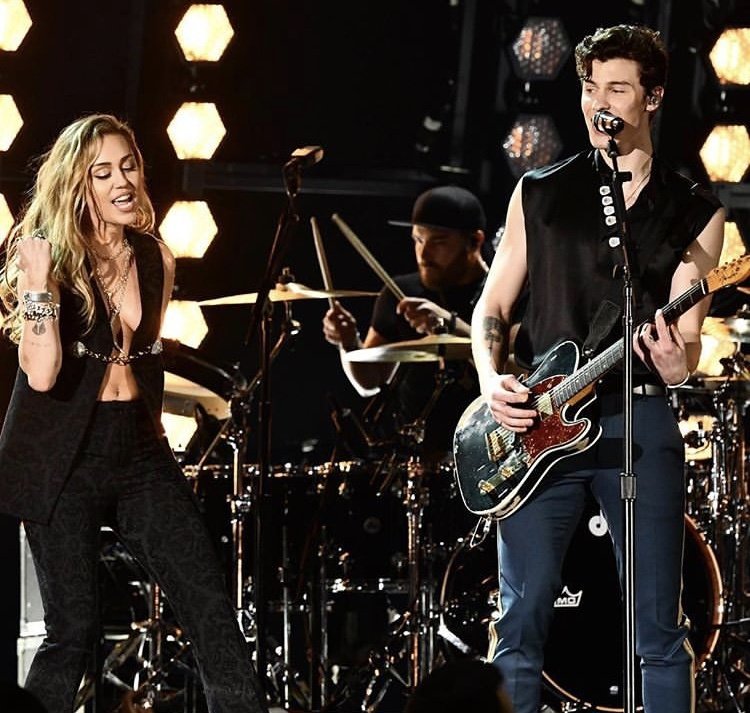 Shawn Mendes and Miley Cyrus