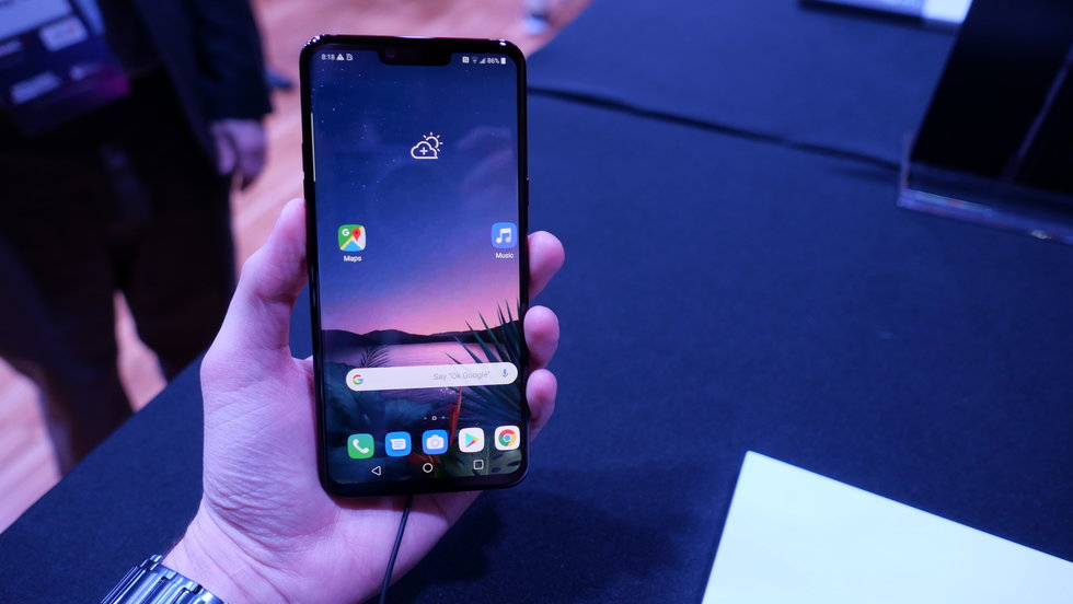 using the display as speaker: lg g8 thin