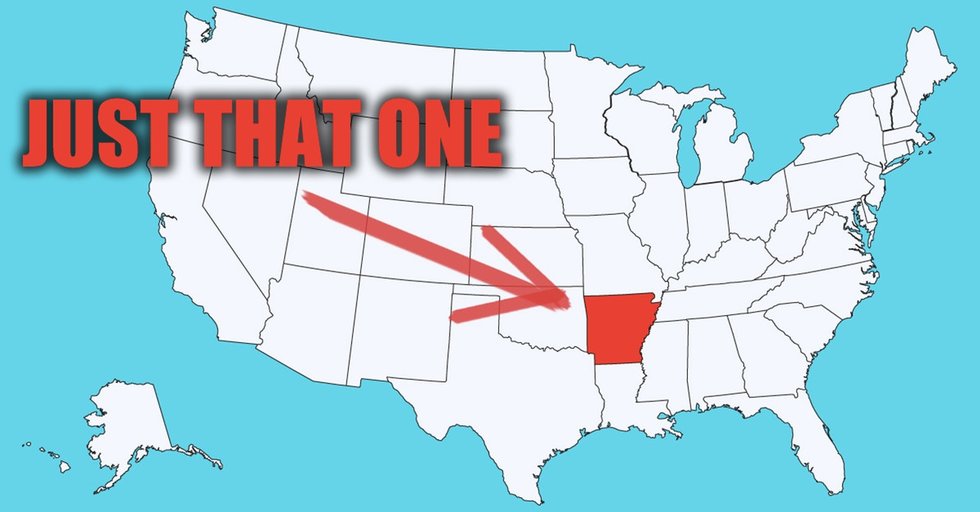 Arkansas Has A Lot Of Explaining To Do. Why Are They The Only State In