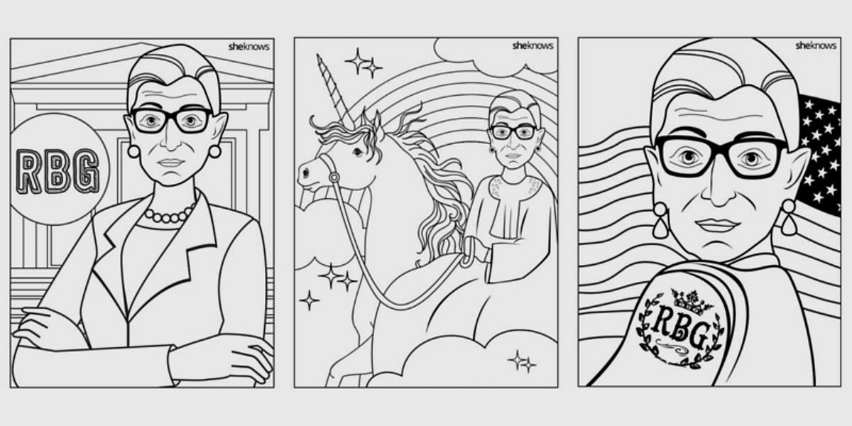 35 Ruth Bader Ginsburg Coloring Book