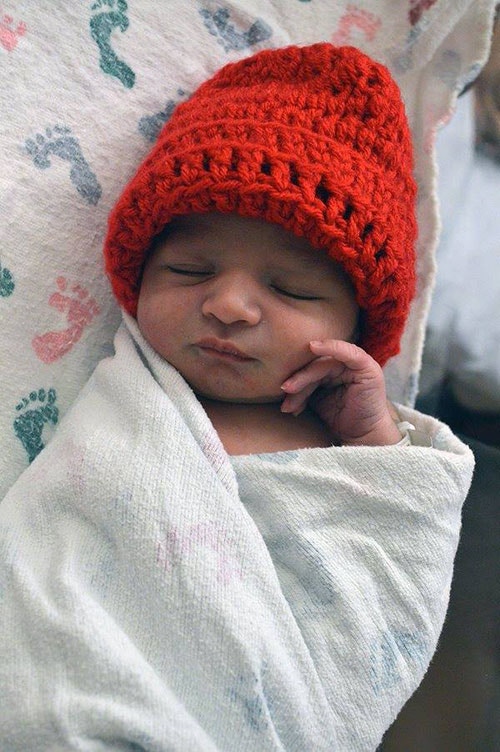 newborn red hat