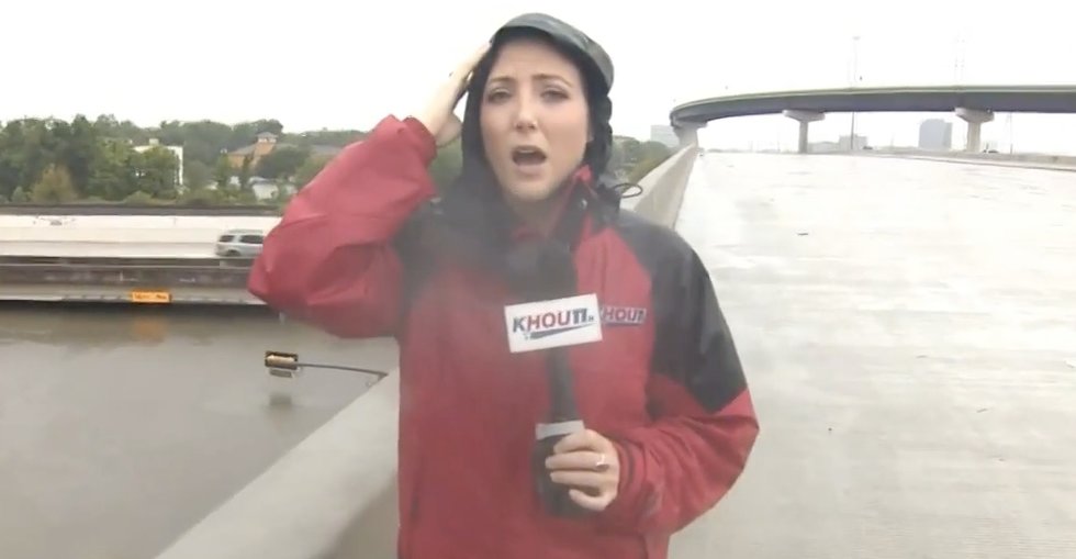 Houston reporter Brandi Smith saved a life while covering Hurricane