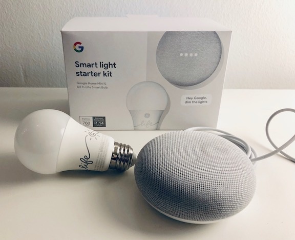 how to set up c by ge lights with google home