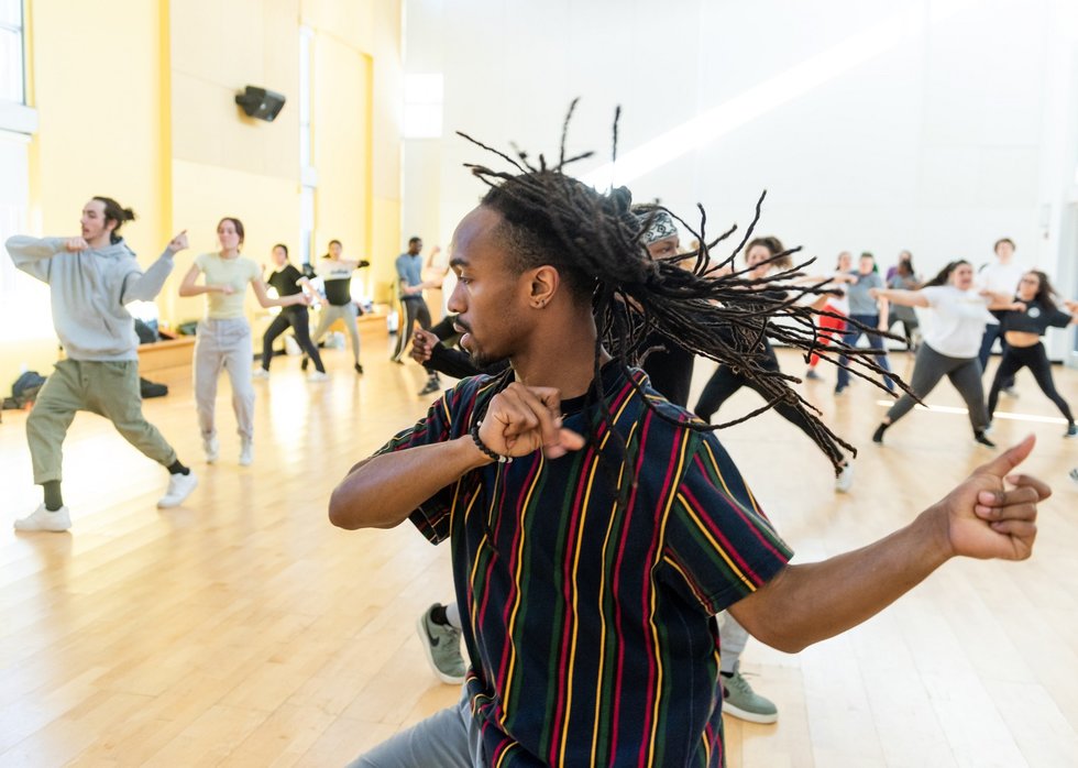 Hip hop class at ADF