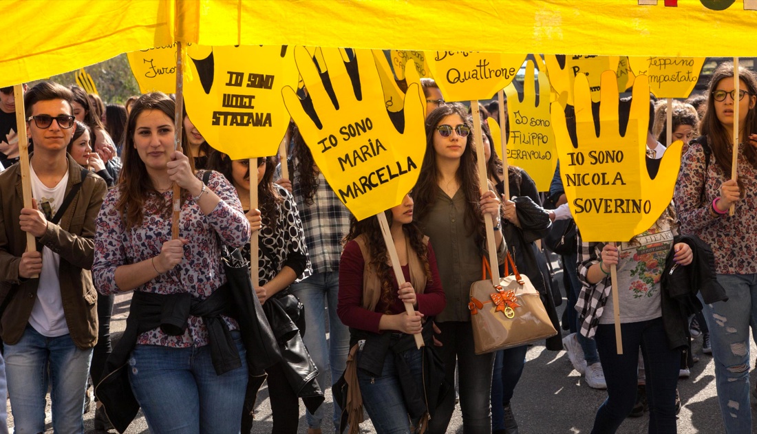 Manifestazione a Locri in ricordo vittime della mafia