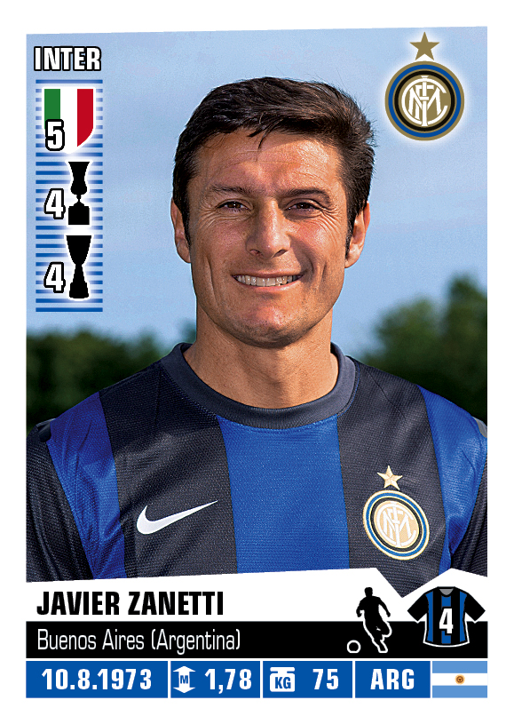 AUTOGRAFO JAVIER ZANETTI FOTO MAGLIA CHAMPIONS LEAGUE 2010 FC INTER