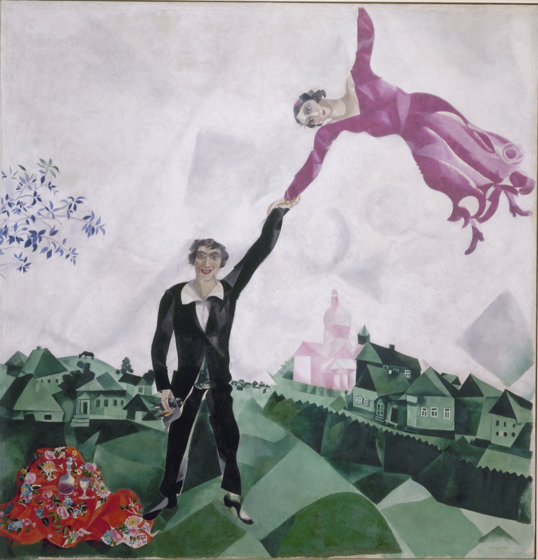 Chagall. la passeggiata.