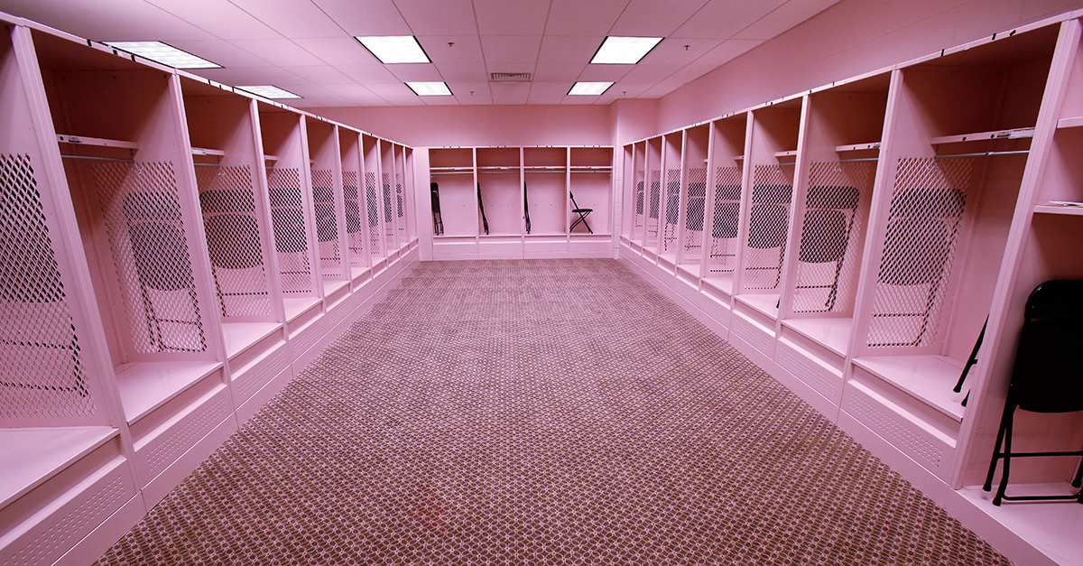 Iowa Football S Infamous Pink Locker Room Was Redesigned By