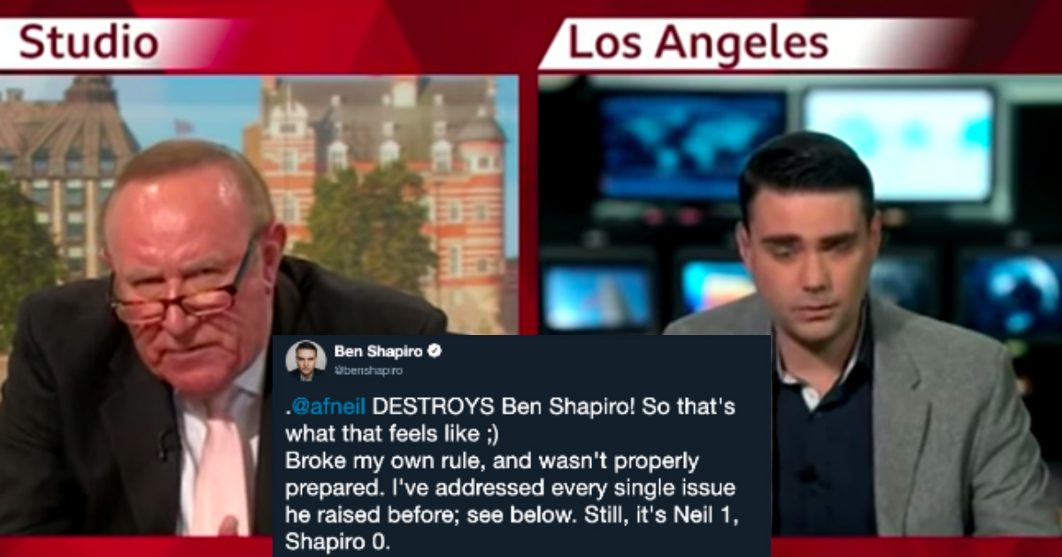 ben shapiro destroyed bbc