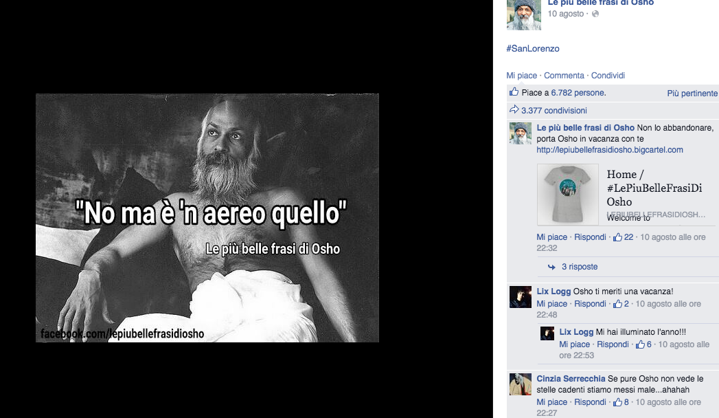 Le Piu Belle Frasi Di Osho Boom Di Like Per La Pagina Facebook Panorama