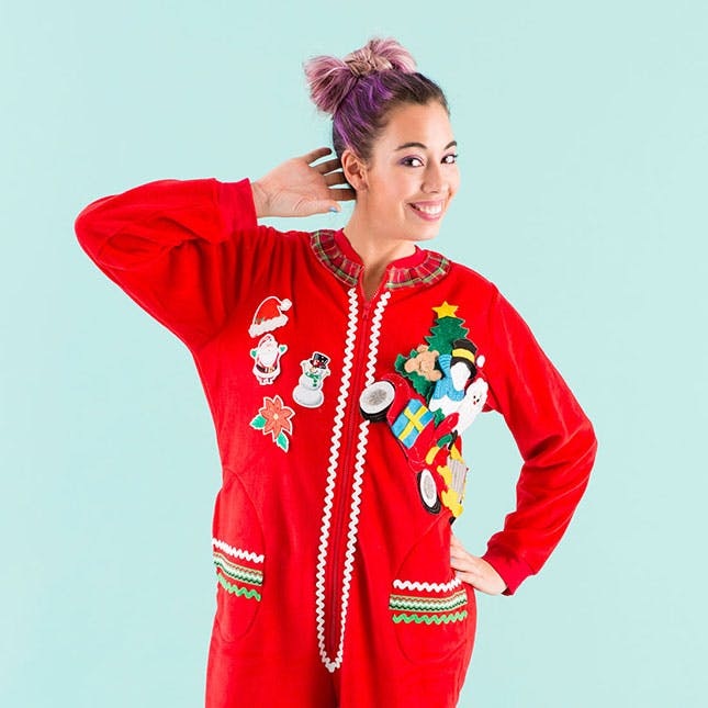 Get in on the Ugly Sweater Fun With an Adult Onesie Brit Co