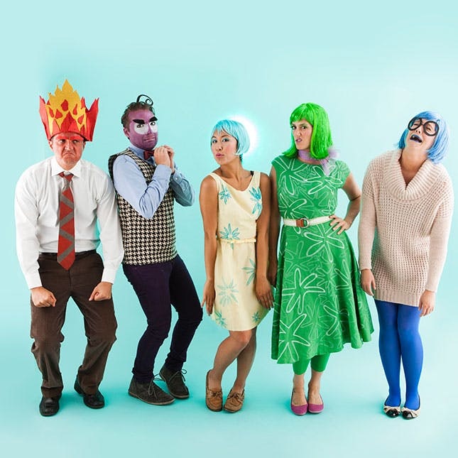 How to Make Inside Out Characters for an Epic Group Halloween Costume -  Brit + Co