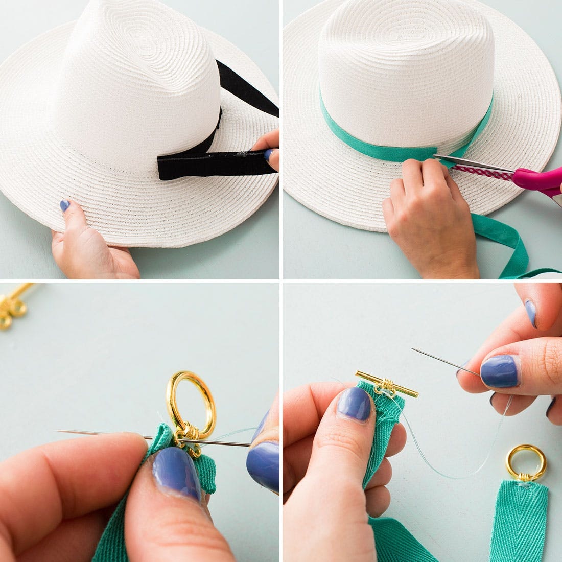 Beach Hat DIY Hacks For Summer - Brit + Co