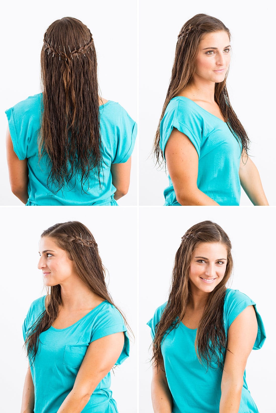 How To Style Hair Without Heat - Wet Hairdos For Summer