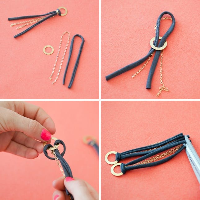 DIY Leather Braided Keychain
