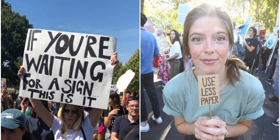 25 of the funniest signs from the global Climate Strike
