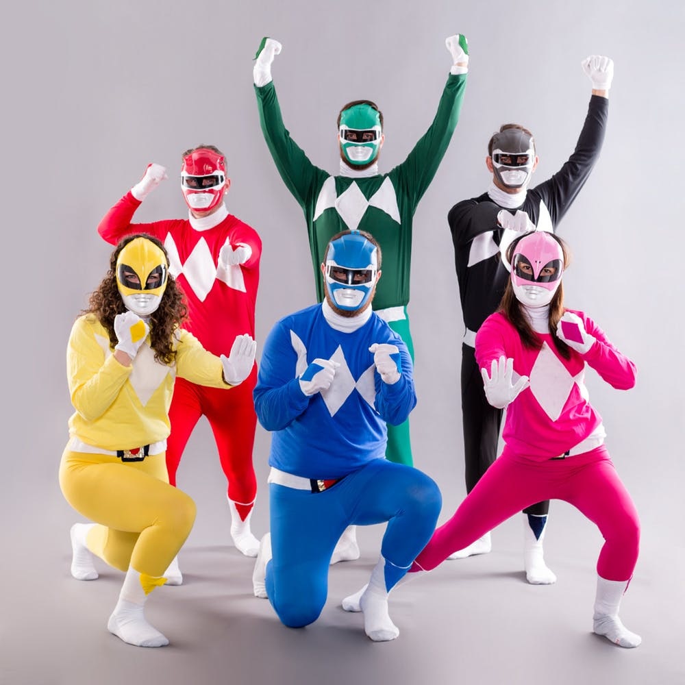 DIY Power Ranger Family Costumes