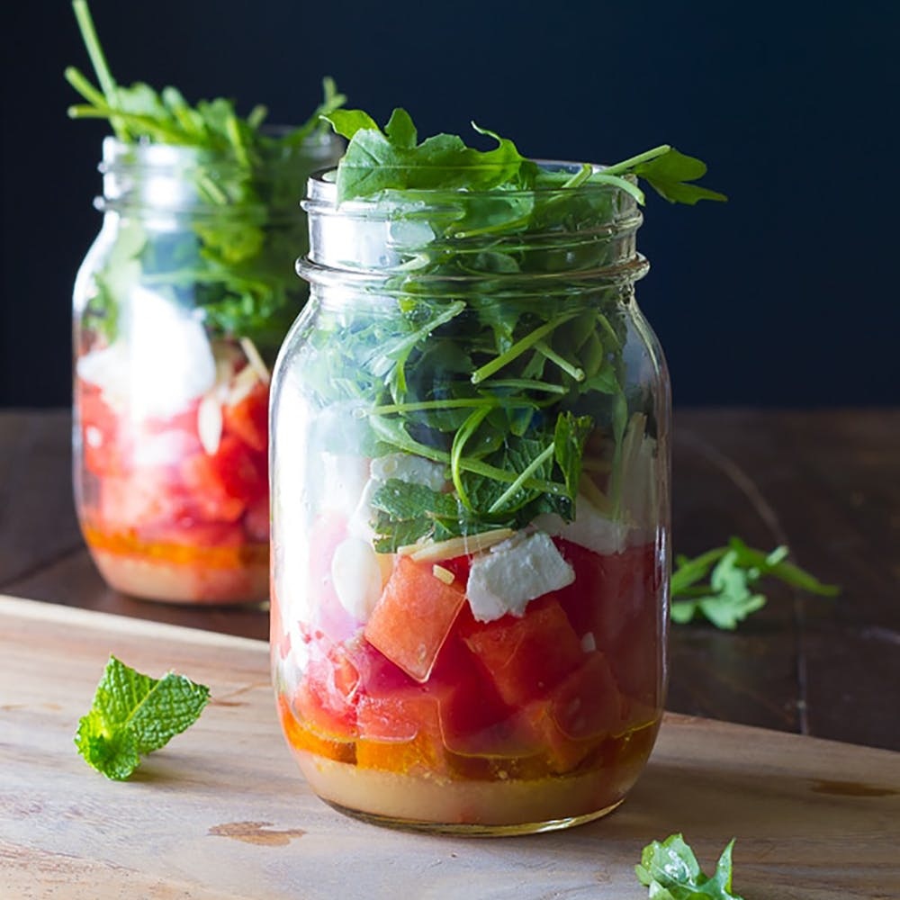 Thai Chickpea Mason Jar Salad - Sweet Peas and Saffron