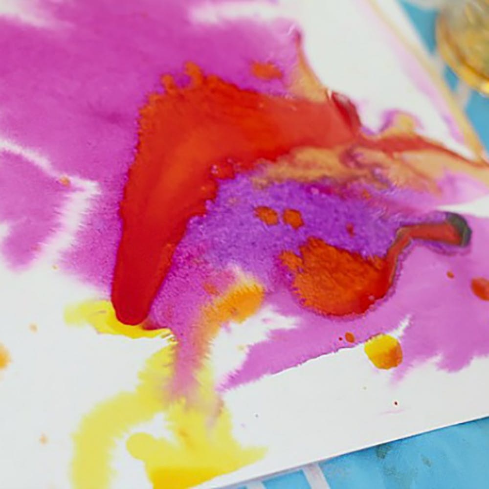 Mini Monets and Mommies: Finger Painting with Clay Art Activity