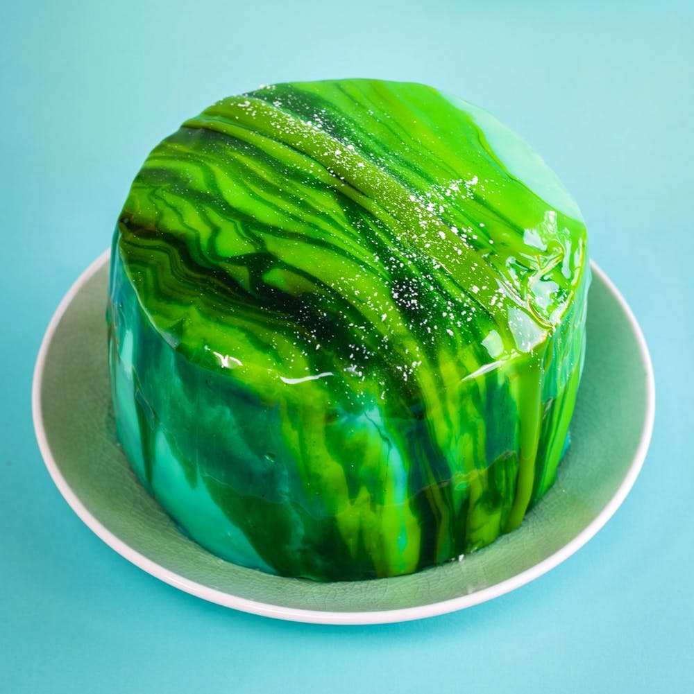 Green Ombre Buttercream Wedding Cake - CakeCentral.com