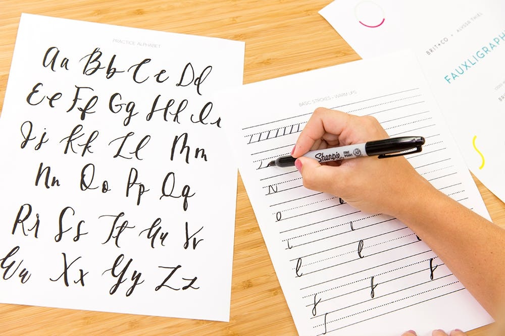 Craft Your Own Brush Lettering Style With Brittany Luiz of Tombow - Brit +  Co