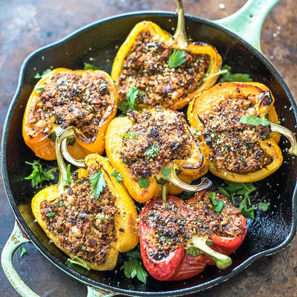 21 Veggie Stuffed Pepper Recipes For Your Meatless Monday Brit Co