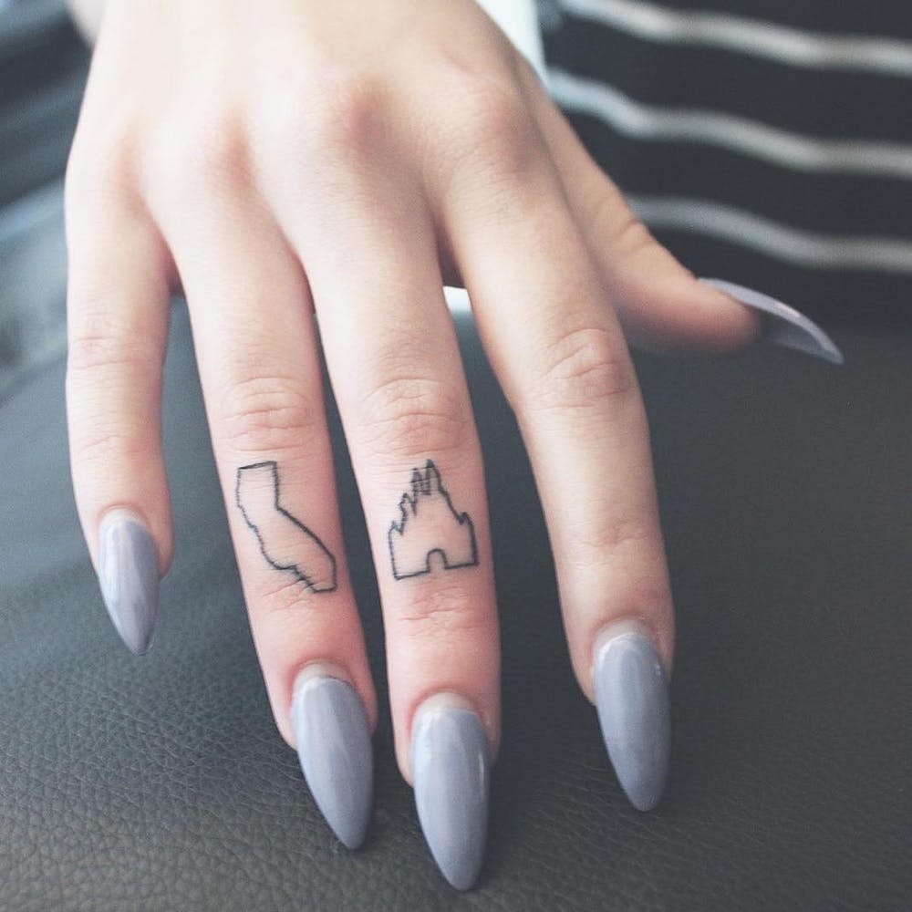 Disney Finger Tattoo