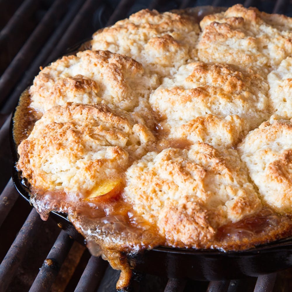 Cast Iron Skillet Peach Cobbler