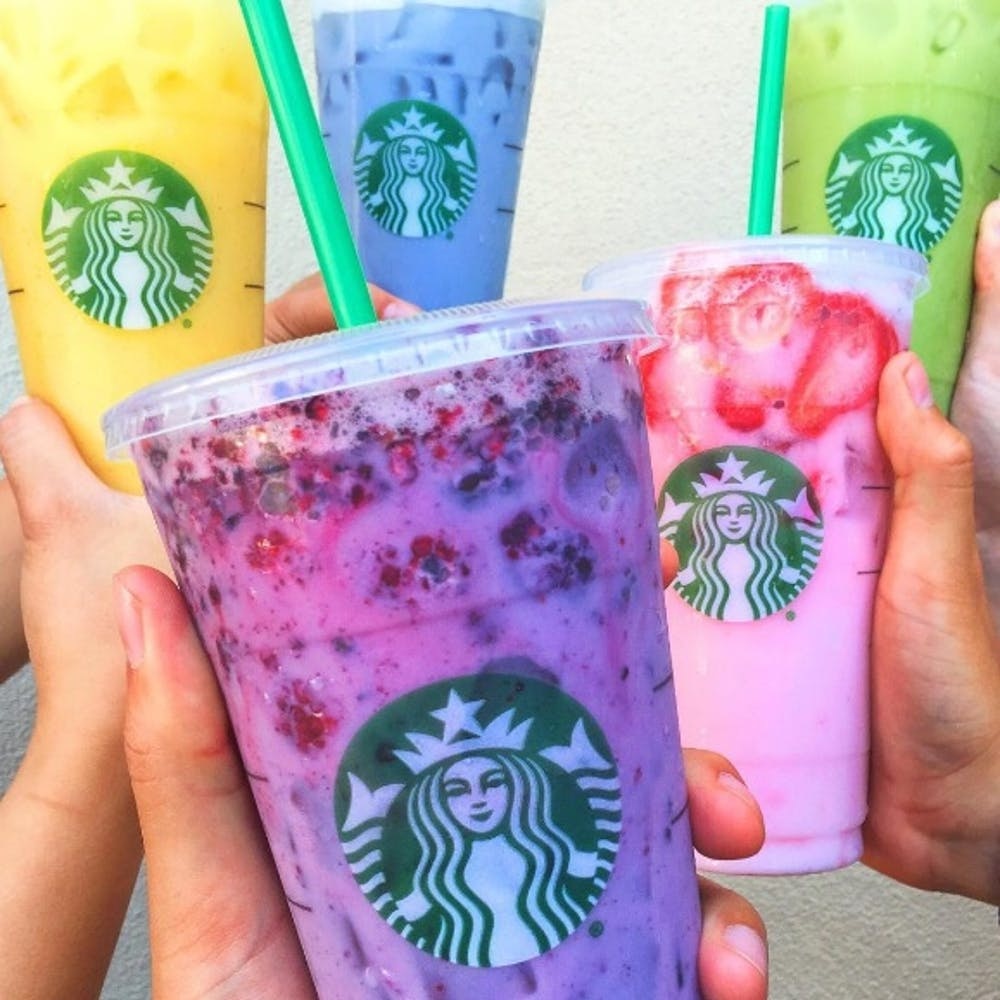 Starbucks drinks deals rainbow