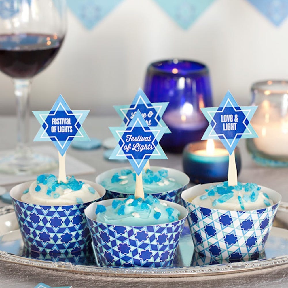 The Dreidel Company Hanukkah Banner Craft Kit - Make Your Own Holiday Banner For Kids (4-Pack)
