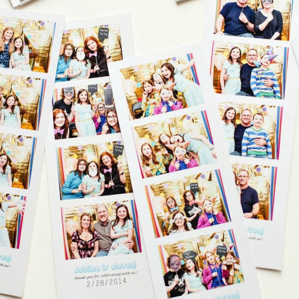 How to print photo booth strips at a party? 