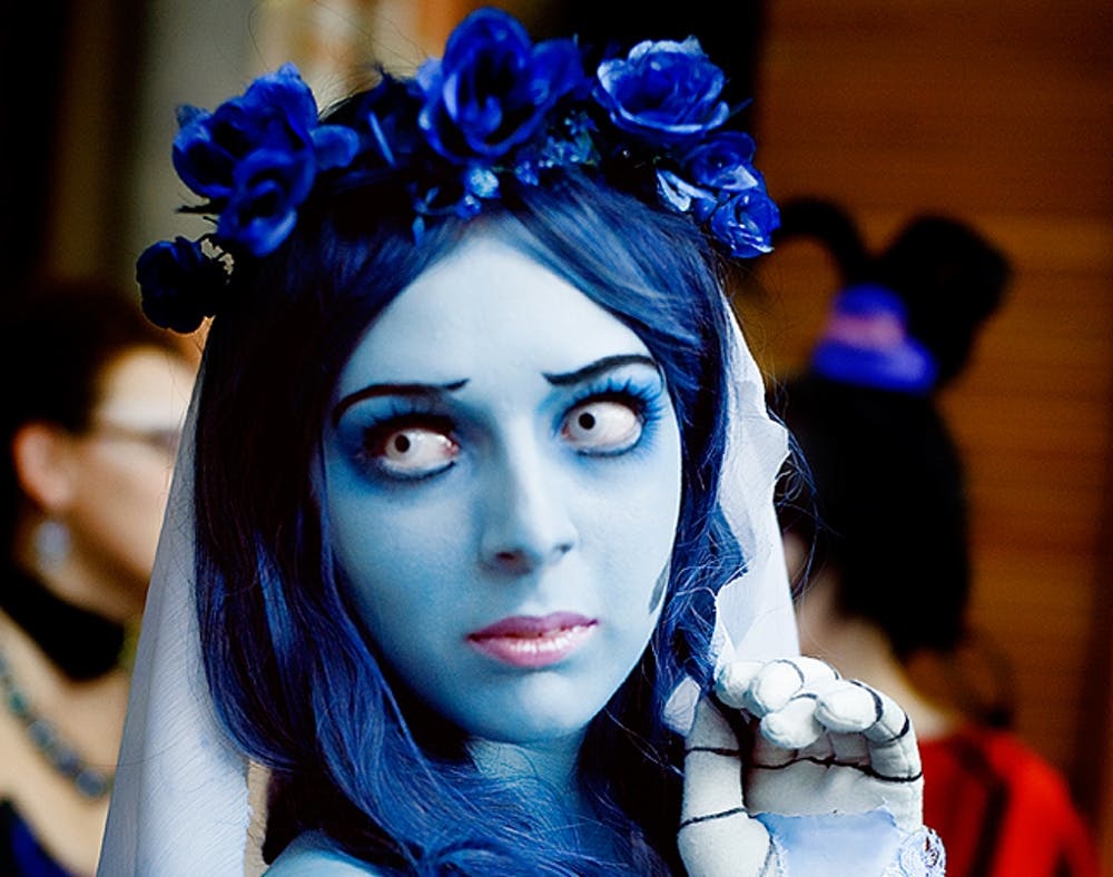 Corpse Bride Blue Wig for Women
