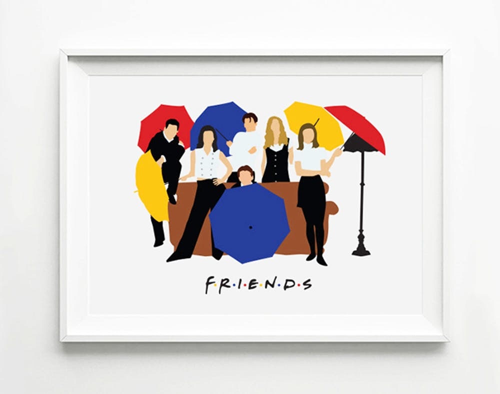 Friends poster. Плакат в стиле friends.