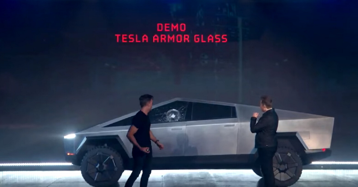 Launch Of Tesla Cybertruck Goes Awry After Shatterproof