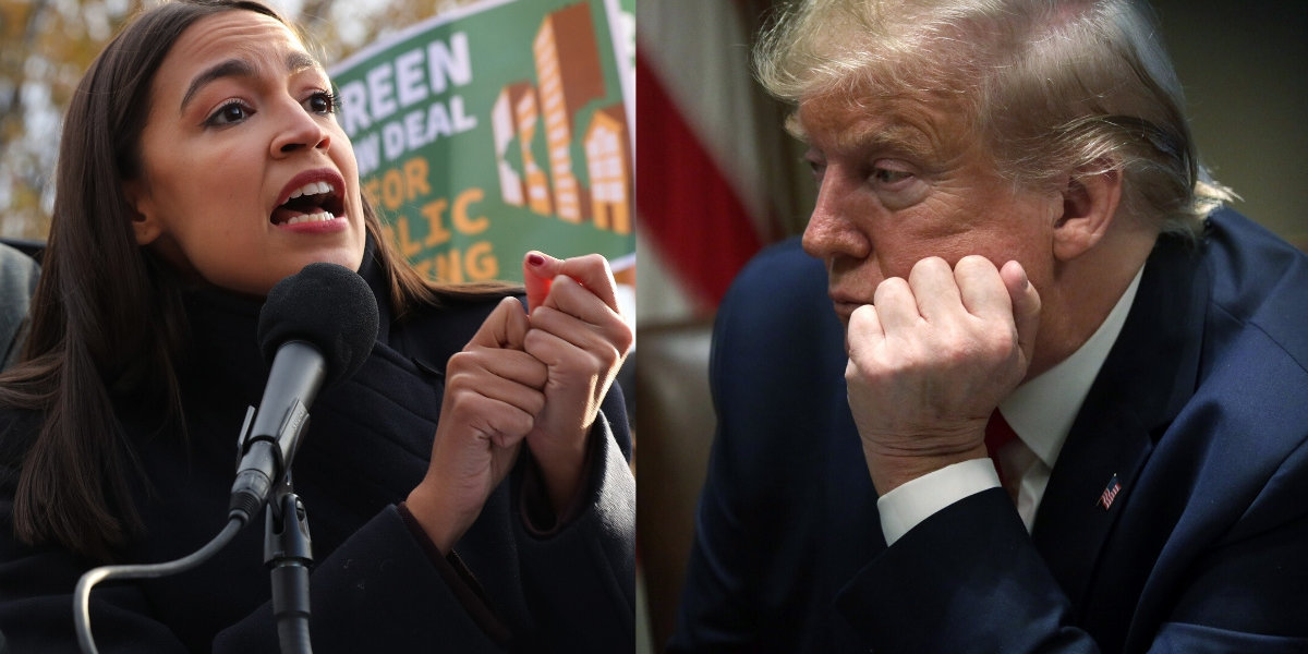 AOC Hits Back Hard On Twitter After Trump Brands Her A 'Do Nothing Democrat'