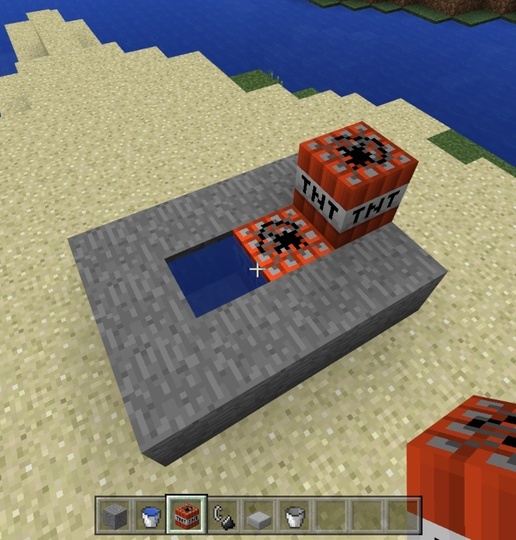 How To Construct A Minecraft Compact Tnt Cannon B C Guides