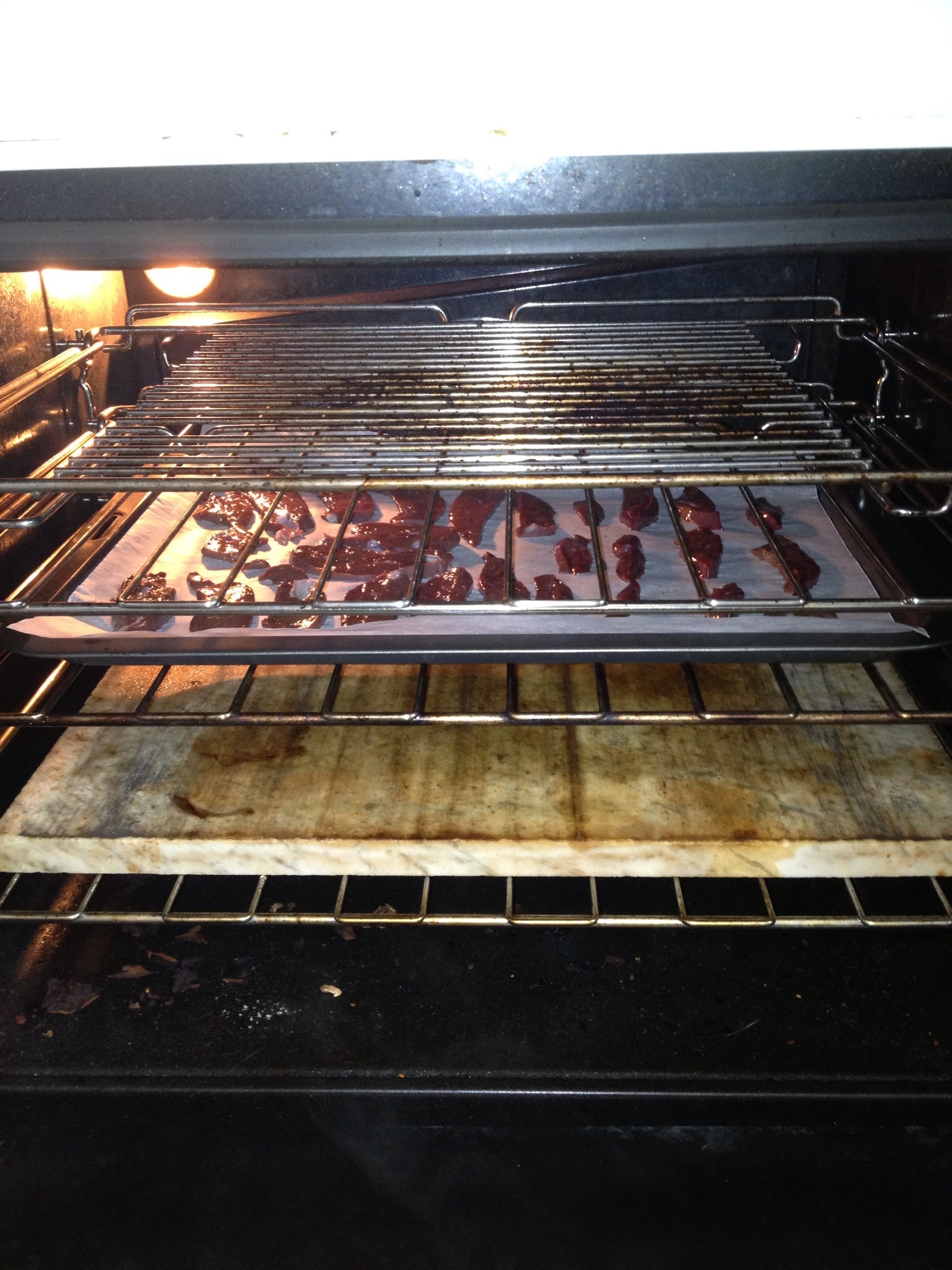 dehydrate liver in oven