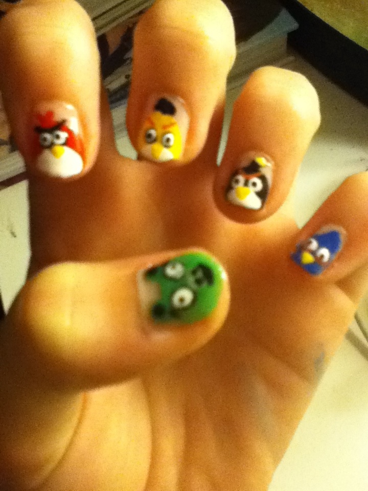 I Paint My Nails With Favorite Cartoons, Movies And Snacks | Bored Panda