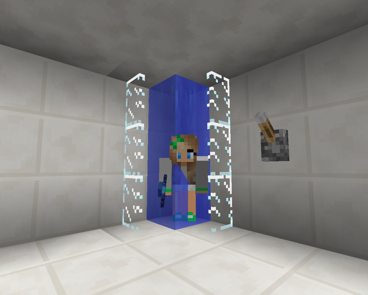 How to create a working shower in minecraft - B+C Guides